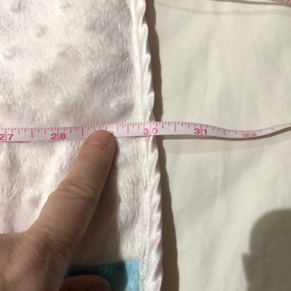 Color block baby blanket with solid fluffy lining